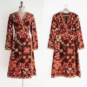 Vintage 1960s Emilio Pucci Velour Velvet Dress